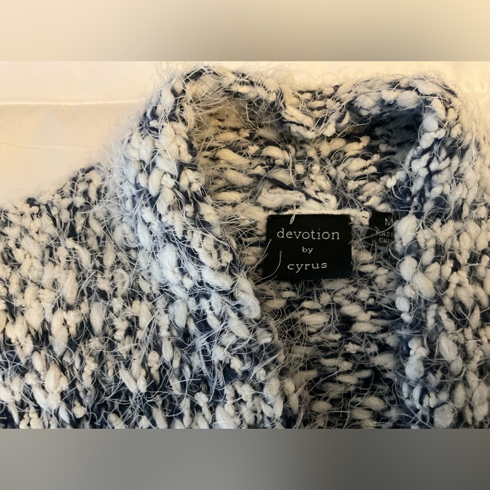 Multi Color Sweater Duster-Medium-Like New - Picture 3 of 7